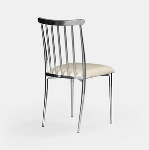 Silver Lucca Chair - Oatmeal Velvet