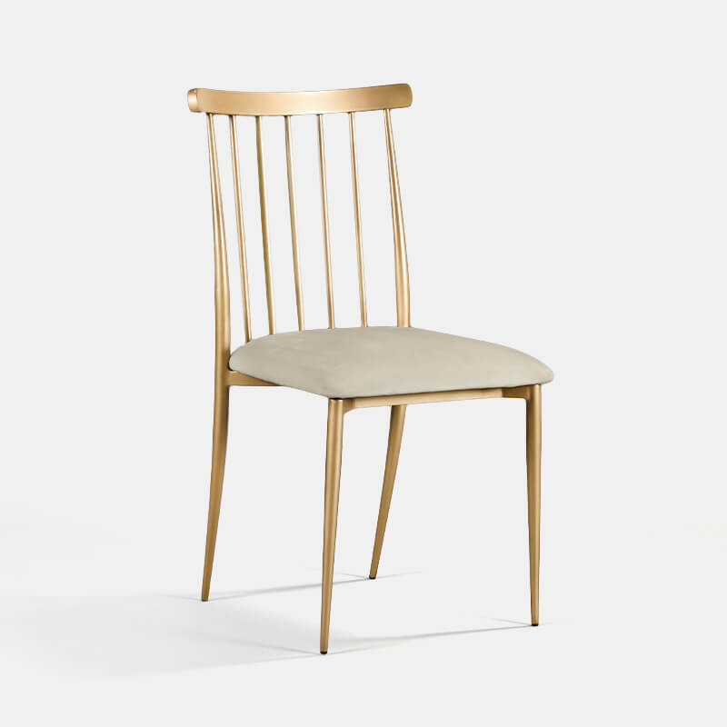 Gold Lucca Chair - Oatmeal Velvet