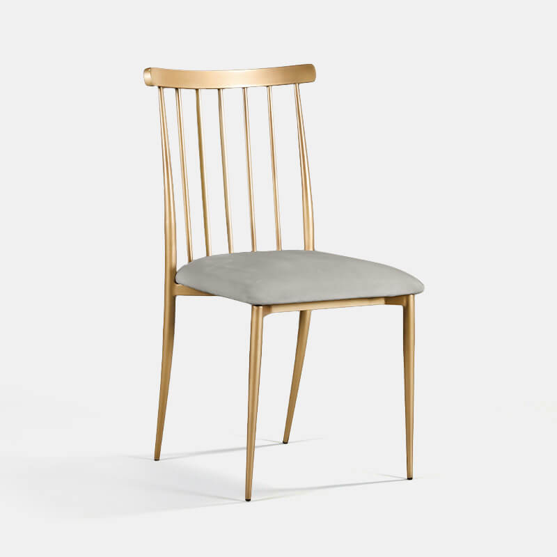 Gold Lucca Chair - Steel Velvet - view 2 of 2
