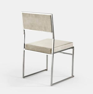 Oatmeal Silver Tribeca Chair