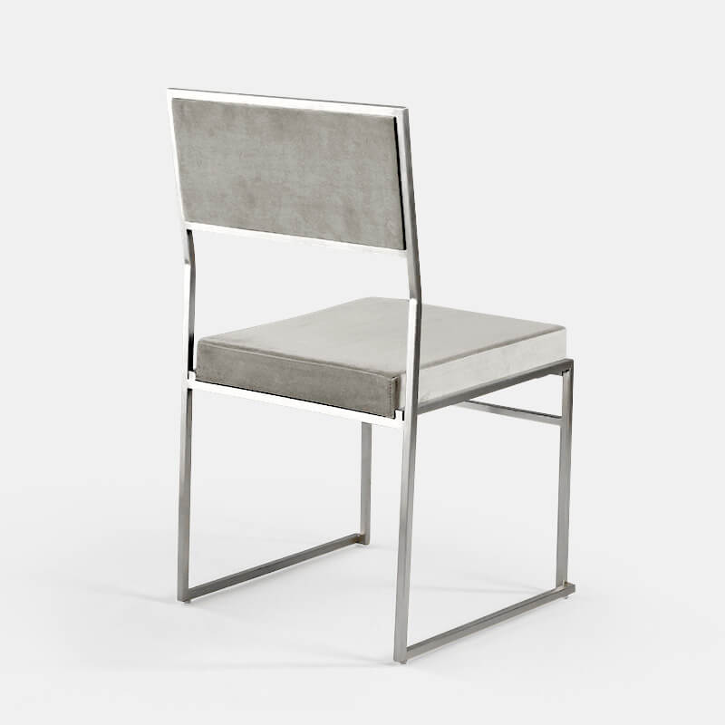 Steel Silver Tribeca Chair