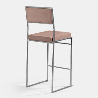 Rose Silver Tribeca Bar Stool - view 1