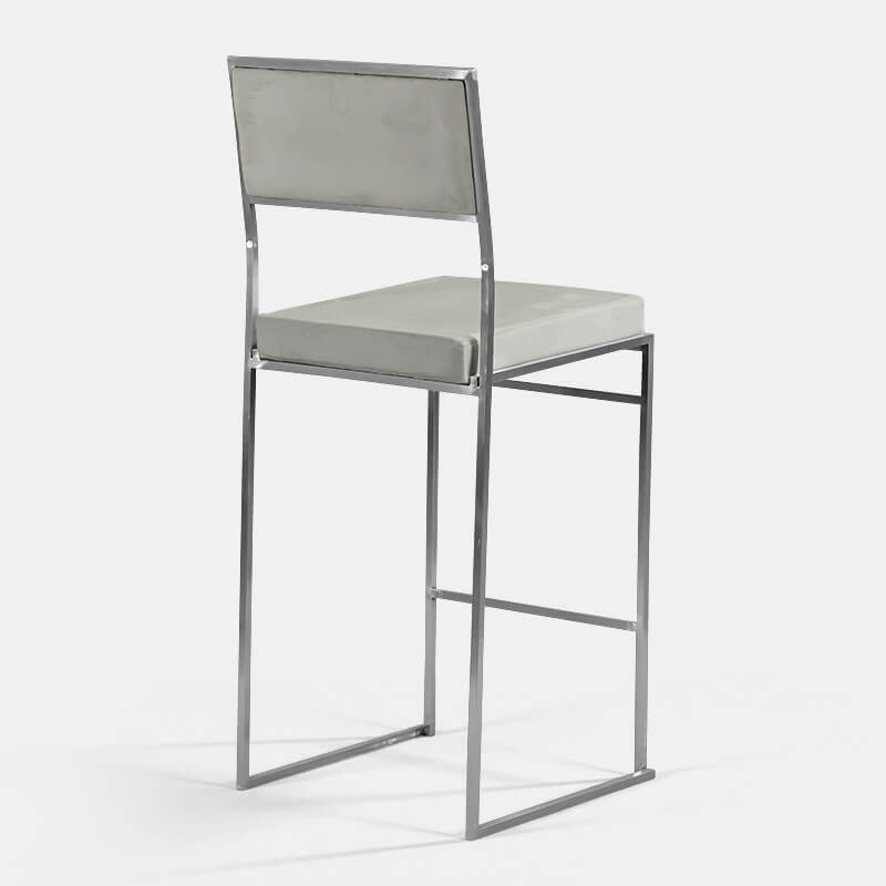 Steel Silver Tribeca Bar Stool