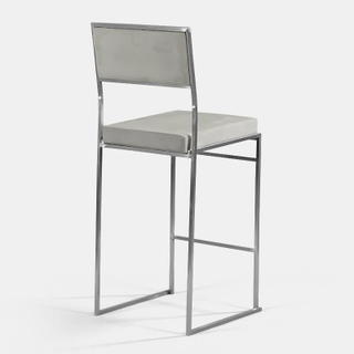 Steel Silver Tribeca Bar Stool - view 1