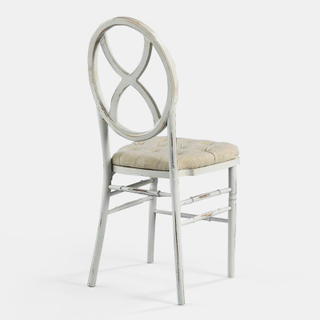 Lugano Chair - Tufted Linen Seat - view 1