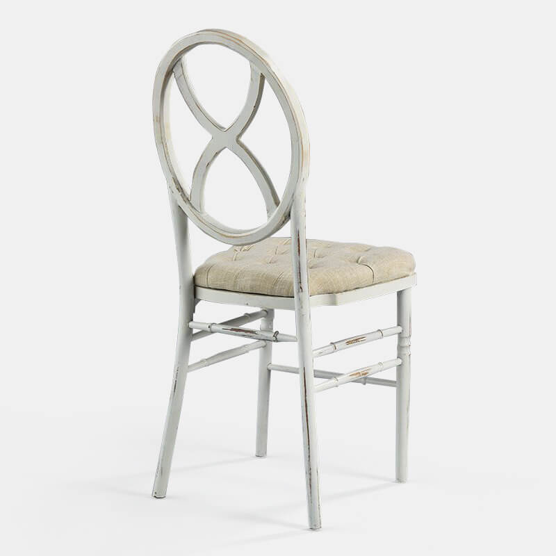 Lugano Chair - Tufted Linen Seat - view 1 of 2