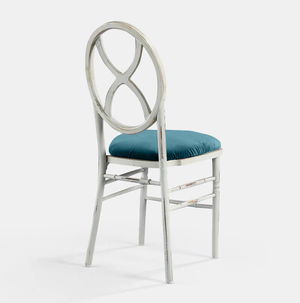 Lugana Chair with Turquoise Velvet