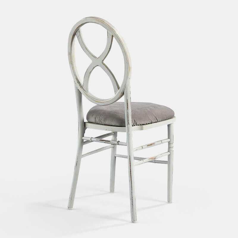 Lugano Chair with Steel Velvet