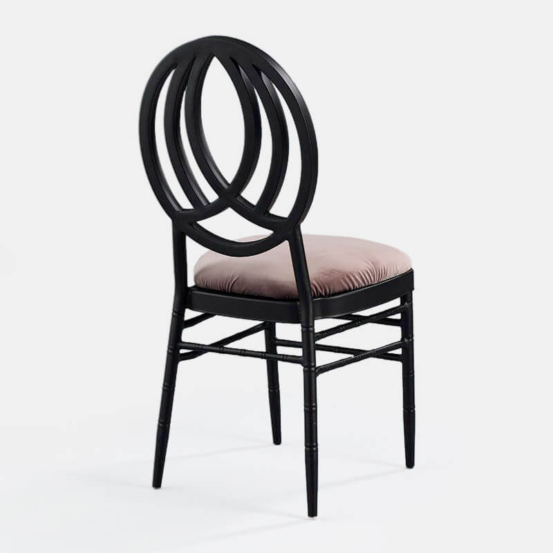 Black Phoenix Chair with Rose Velvet - Patented Design - view 1 of 1