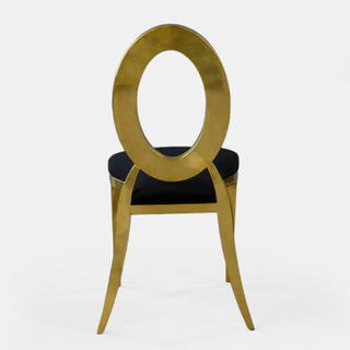 Gold Amsterdam Chair - Black Velluto Seat - view 2