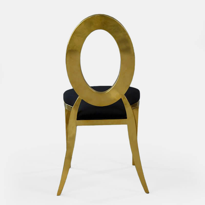 Gold Amsterdam Chair - Black Velluto Seat - view 2 of 2