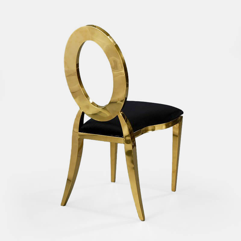 Gold Amsterdam Chair - Black Velluto Seat - view 1 of 2