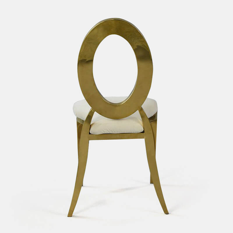 Gold Amsterdam Chair - Oatmeal Velvet Seat - view 3 of 3