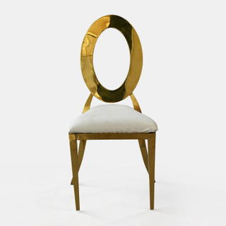 Gold Amsterdam Chair - Oatmeal Velvet Seat - view 2