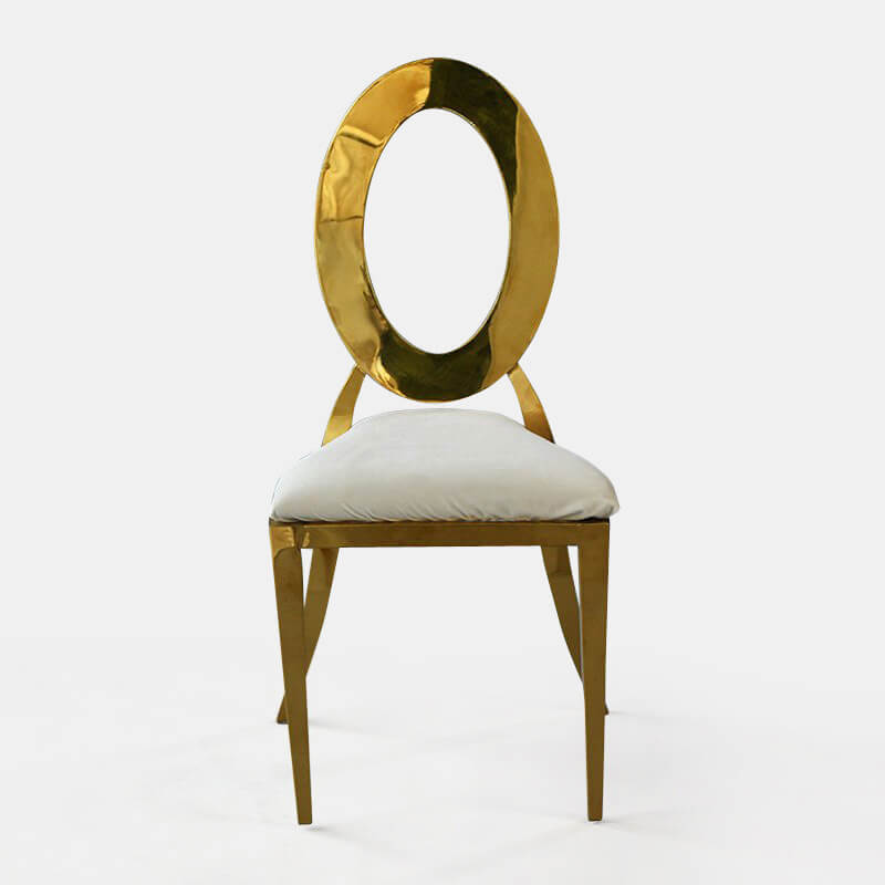 Gold Amsterdam Chair - Oatmeal Velvet Seat - view 2 of 3