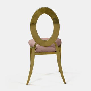 Gold Amsterdam Chair - Rose Velvet Seat - view 3