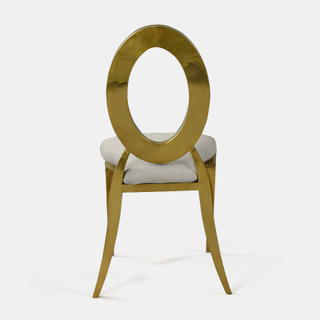 Gold Amsterdam Chair - Steel Velvet Seat - view 3