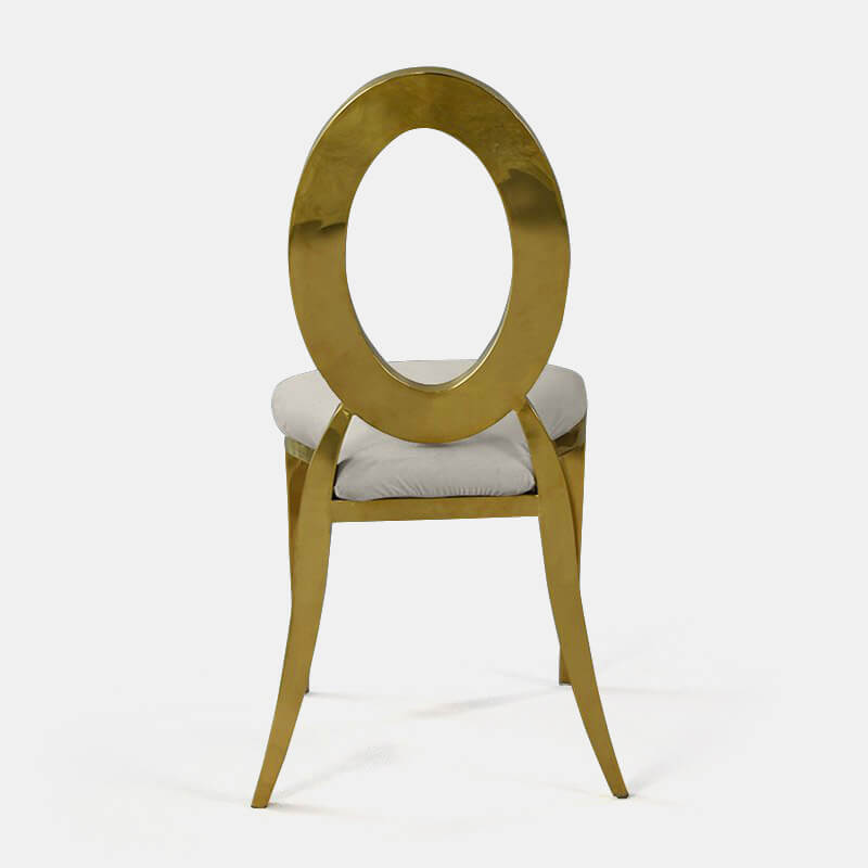 Gold Amsterdam Chair - Steel Velvet Seat - view 3 of 3