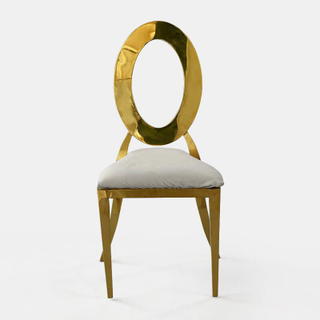 Gold Amsterdam Chair - Steel Velvet Seat - view 2