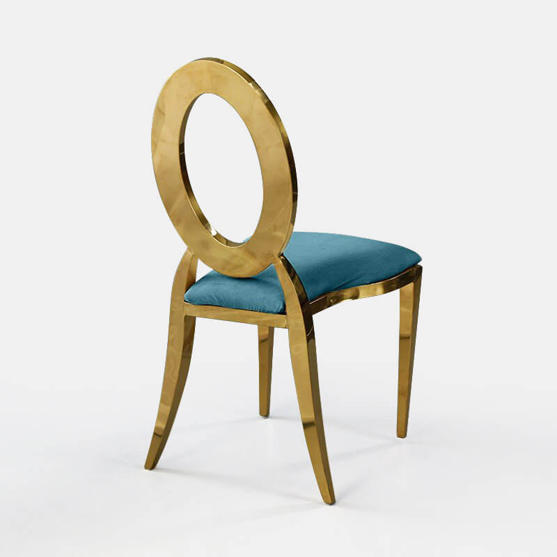 Gold Amsterdam Chair - Turquoise Velvet Seat - view 1 of 3
