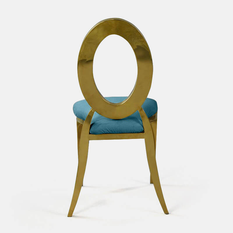 Gold Amsterdam Chair - Turquoise Velvet Seat - view 3 of 3
