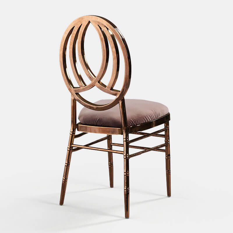Rose Gold Phoenix Chair with Rose Velvet - Patented Design - view 1 of 1
