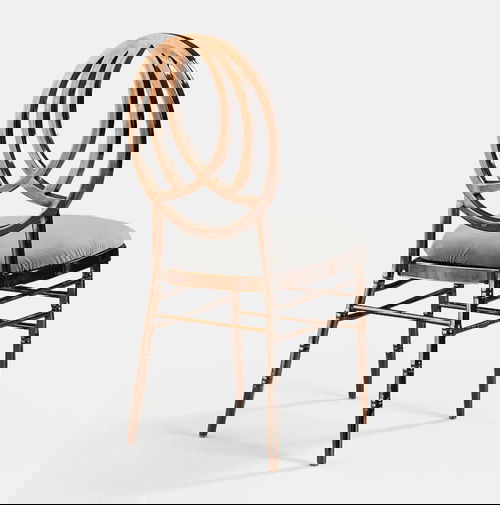 Rose Gold Phoenix Chair with Steel Velvet - Patented Design