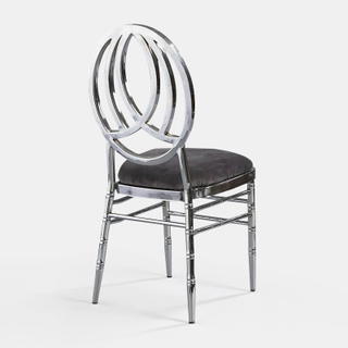 Silver Phoenix Chair with Black Velvet - Patented Design - view 1