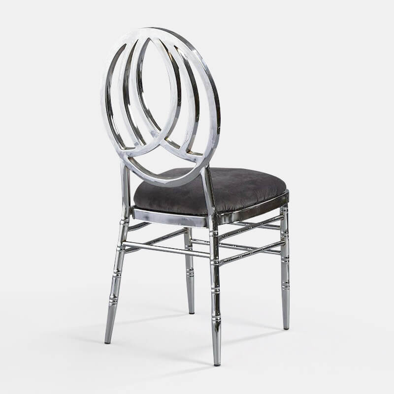 Silver Phoenix Chair with Black Velvet - Patented Design - view 1 of 1