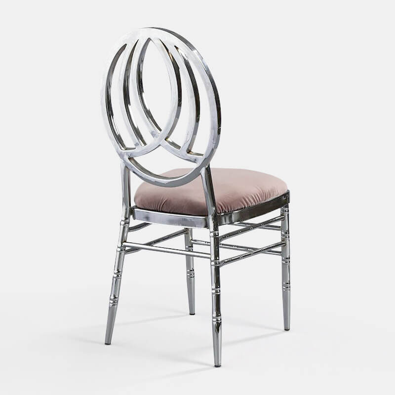 Silver Phoenix Chair with Rose Velvet - Patented Design - view 1 of 1