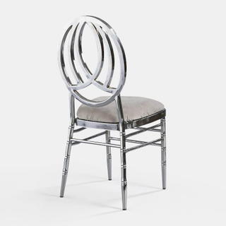 Silver Phoenix Chair with Steel Velvet - Patented Design - view 1