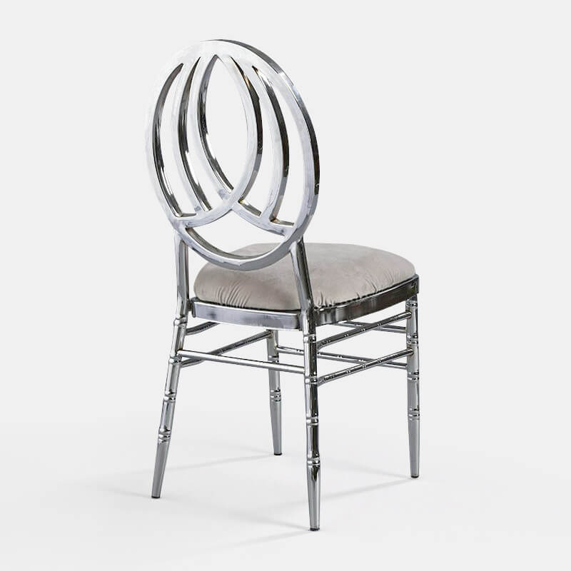 Silver Phoenix Chair with Steel Velvet - Patented Design - view 1 of 1