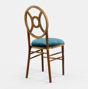 Verona Chair with Turquoise Velvet