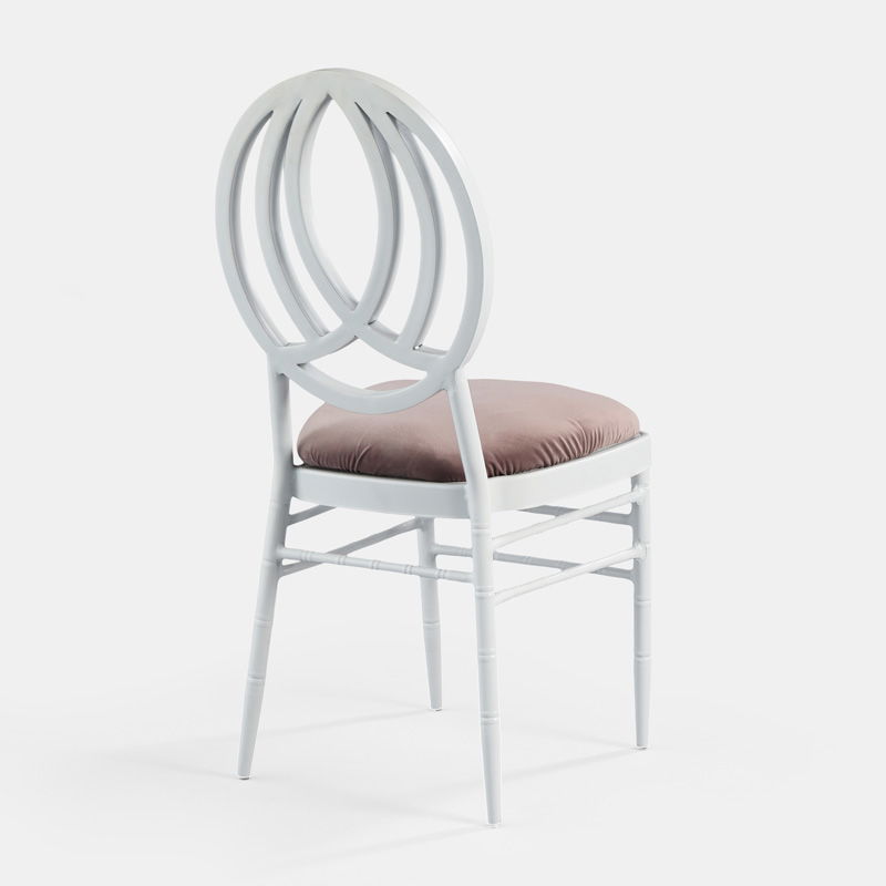 White Phoenix Chair with Rose Velvet - Patented Design - view 1 of 1