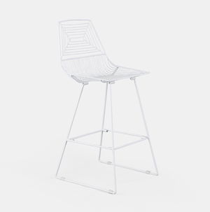 White Soho Stool
