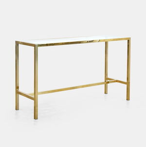 Gold Bilbao High Rectangular Table 72" x 24" x 42"H