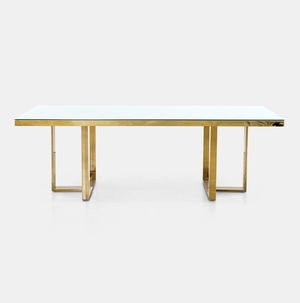 Gold Bilbao Rectangular Table 92"x43"