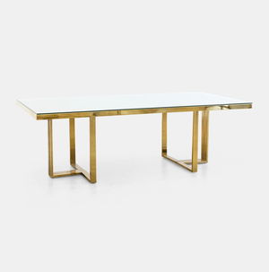 Gold Bilbao Rectangular Table 92"x43"