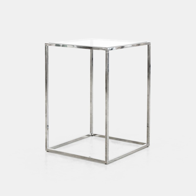 Silver Bilbao High Square Table 30" x 30" x 42"H