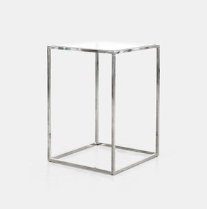 Silver Bilbao High Square Table 30" x 30" x 42"H