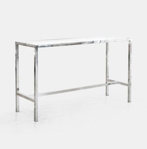 Silver Bilbao High Rectangular Table 72" x 24" x 42"H