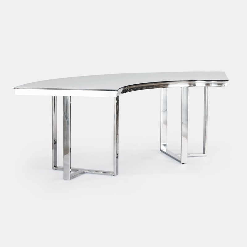 Silver Bilbao Serpentine Table - view 1 of 3