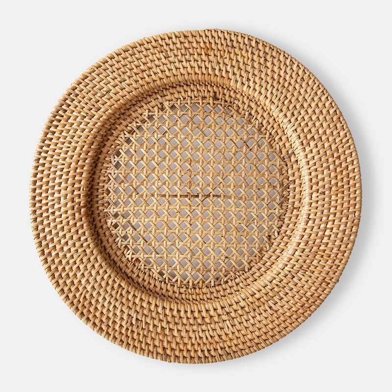 Honey Rattan Charger - view 1 of 1