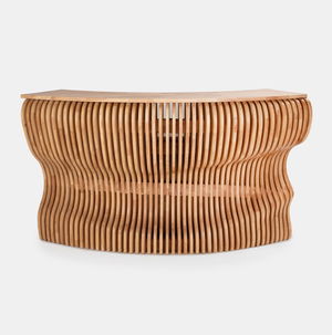 Natural Desmond Curved Wood Bar