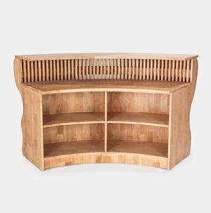 Natural Desmond Curved Wood Bar