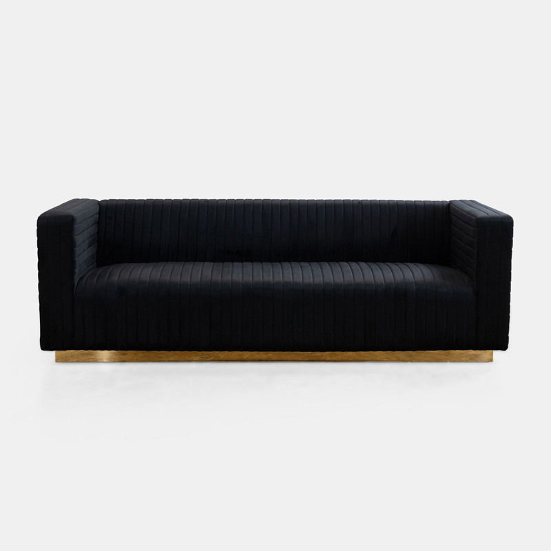 Black Mercer Sofa - view 2 of 2