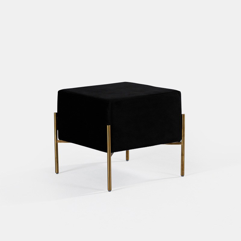 Black Osaka Ottoman - view 1 of 2
