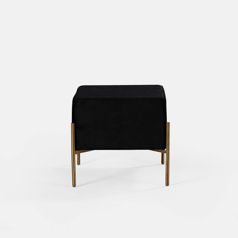 Black Osaka Ottoman - view 2 of 2
