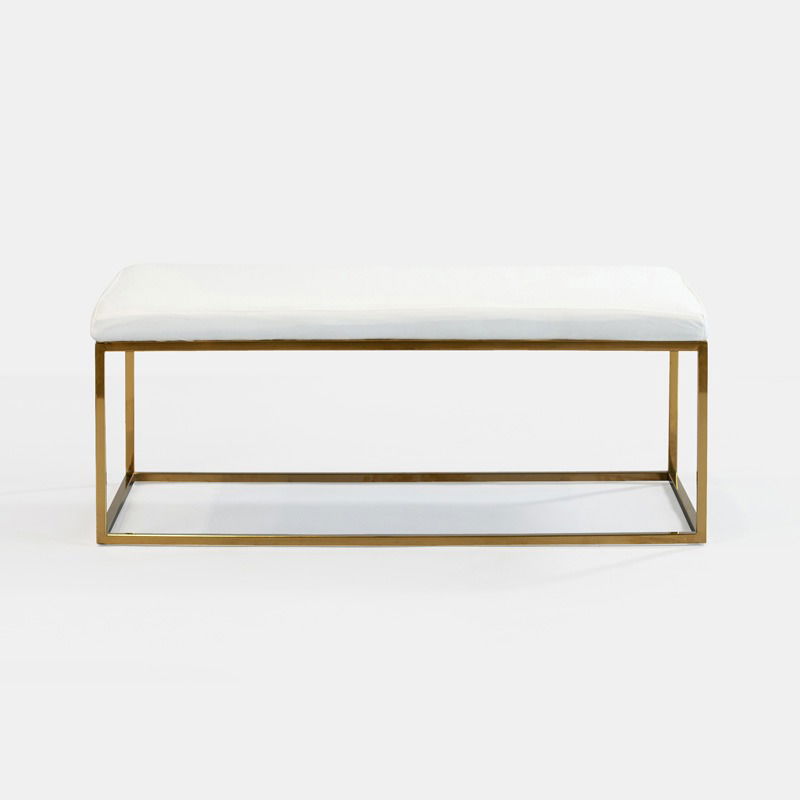 Oatmeal Berlin Rectangular Ottoman