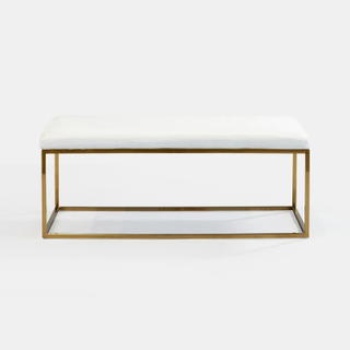 Oatmeal Berlin Rectangular Ottoman - view 1